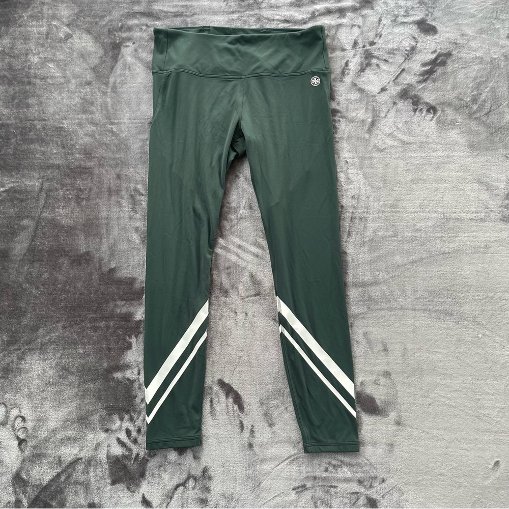 Tory Burch High Rise Weightless Chevron Leggings